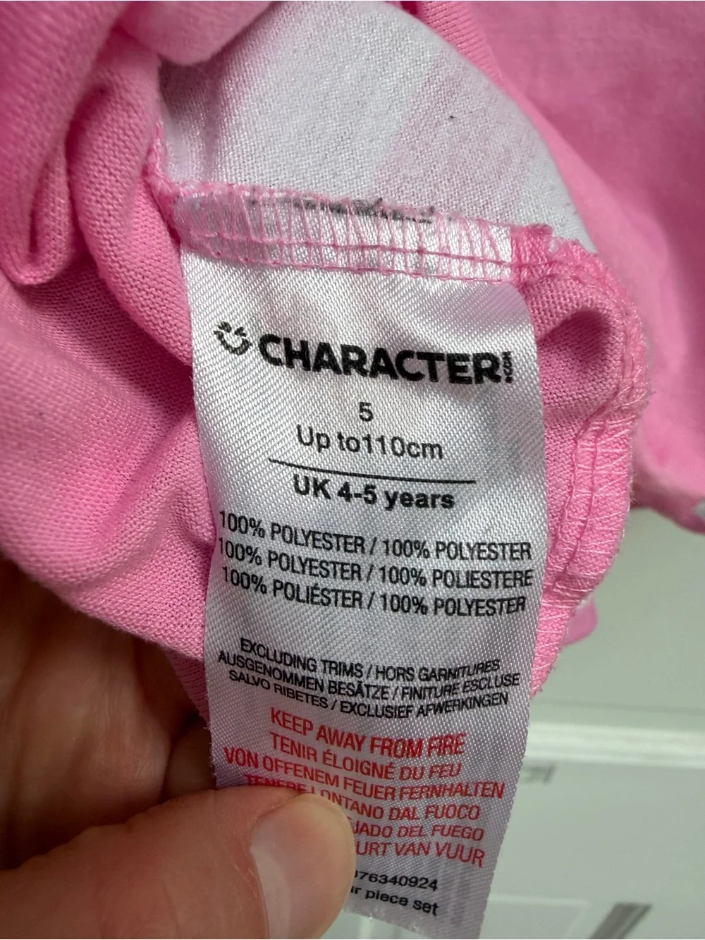 Bluey Girls 5 Bluey & Bingo Pink Striped Long-Sleeve Kids Pajama Top Shirt